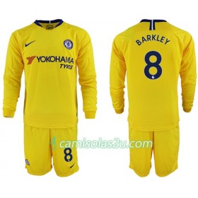 Camisolas de Futebol Chelsea Barkley 8 Criança Equipamento Alternativa 2018/19 Manga Comprida